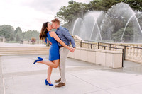 Griffy and Mike Longwood Gardens Engagement